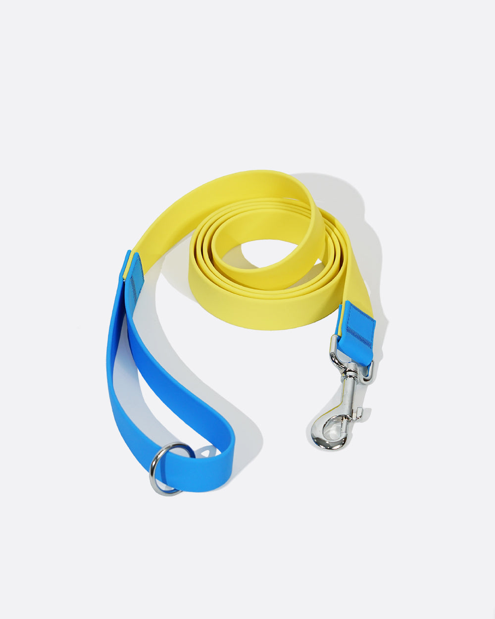 Aqua PVC Waterproof Martingale Collar and Leash Set - Mini Yellow