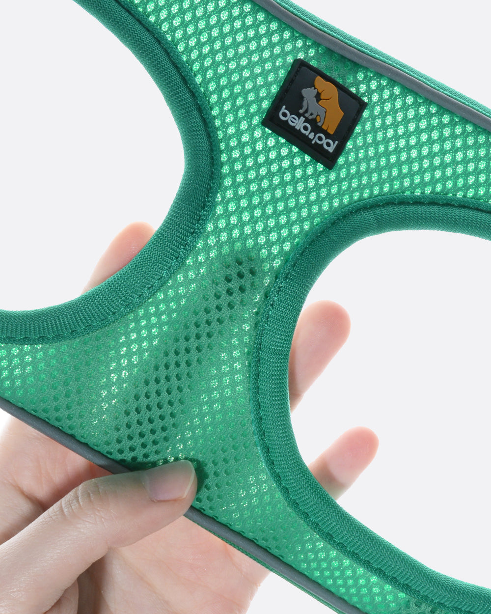OxyMesh Velcro Step-in Harness and Leash Set - Emerald