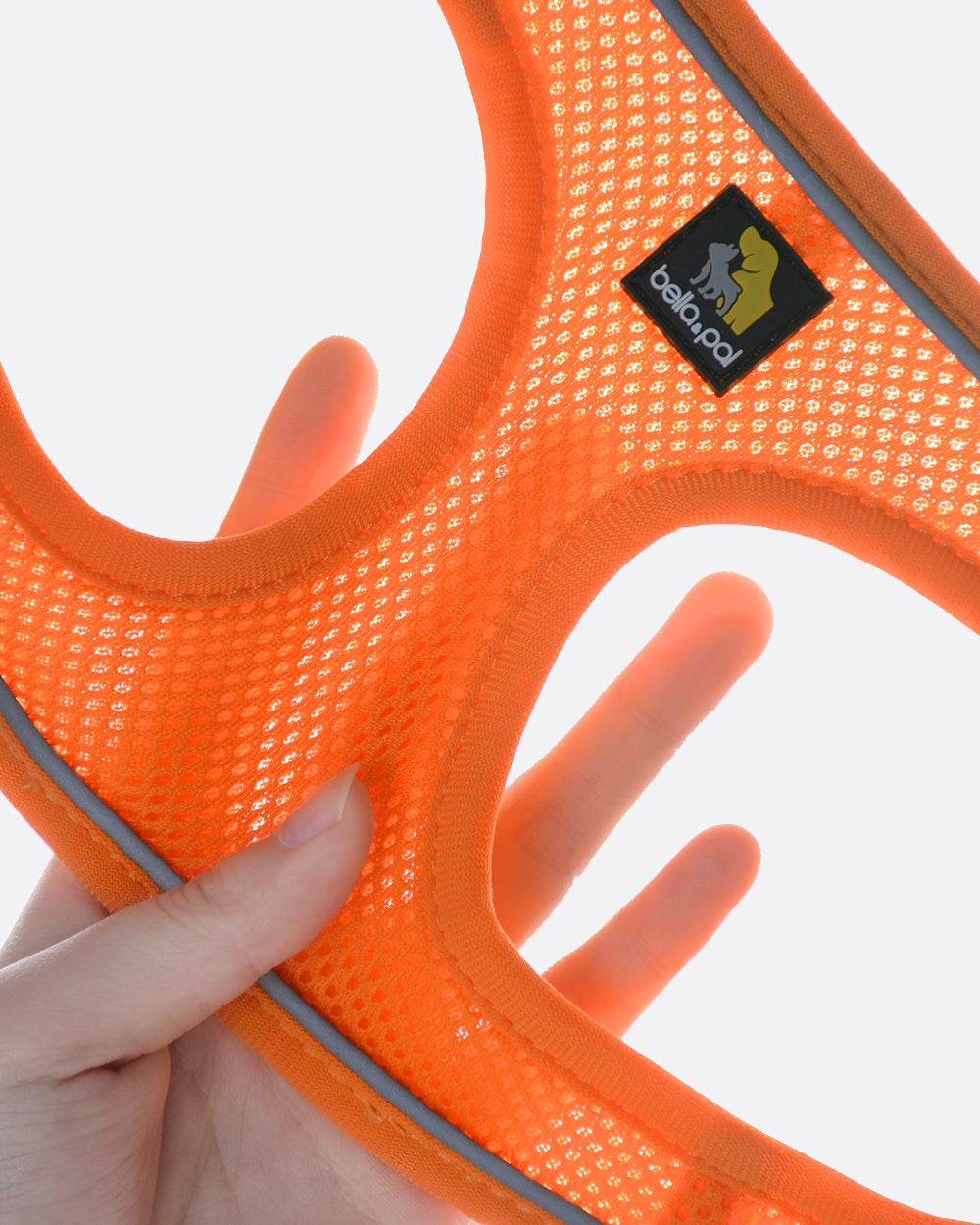OxyMesh Velcro Step-in Harness and Leash Set - Neon Orange