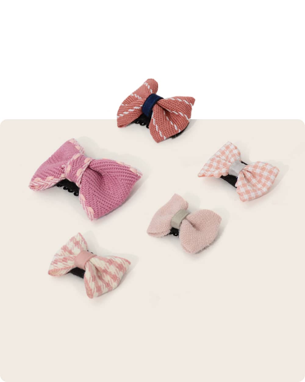 Dog Snap Hair Clips - Bowknot