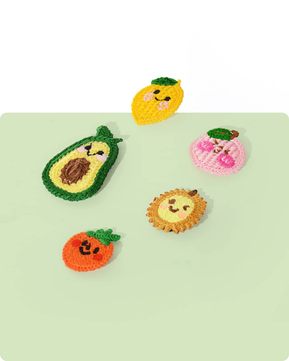 Dog Snap Hair Clips - Fruit Fiesta