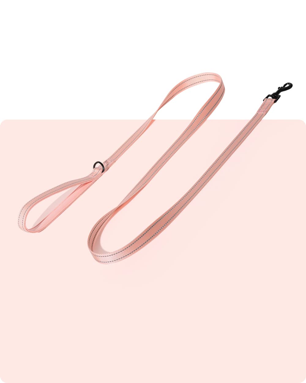 Simply Soft Reflective Dog Leash - Coral Pink