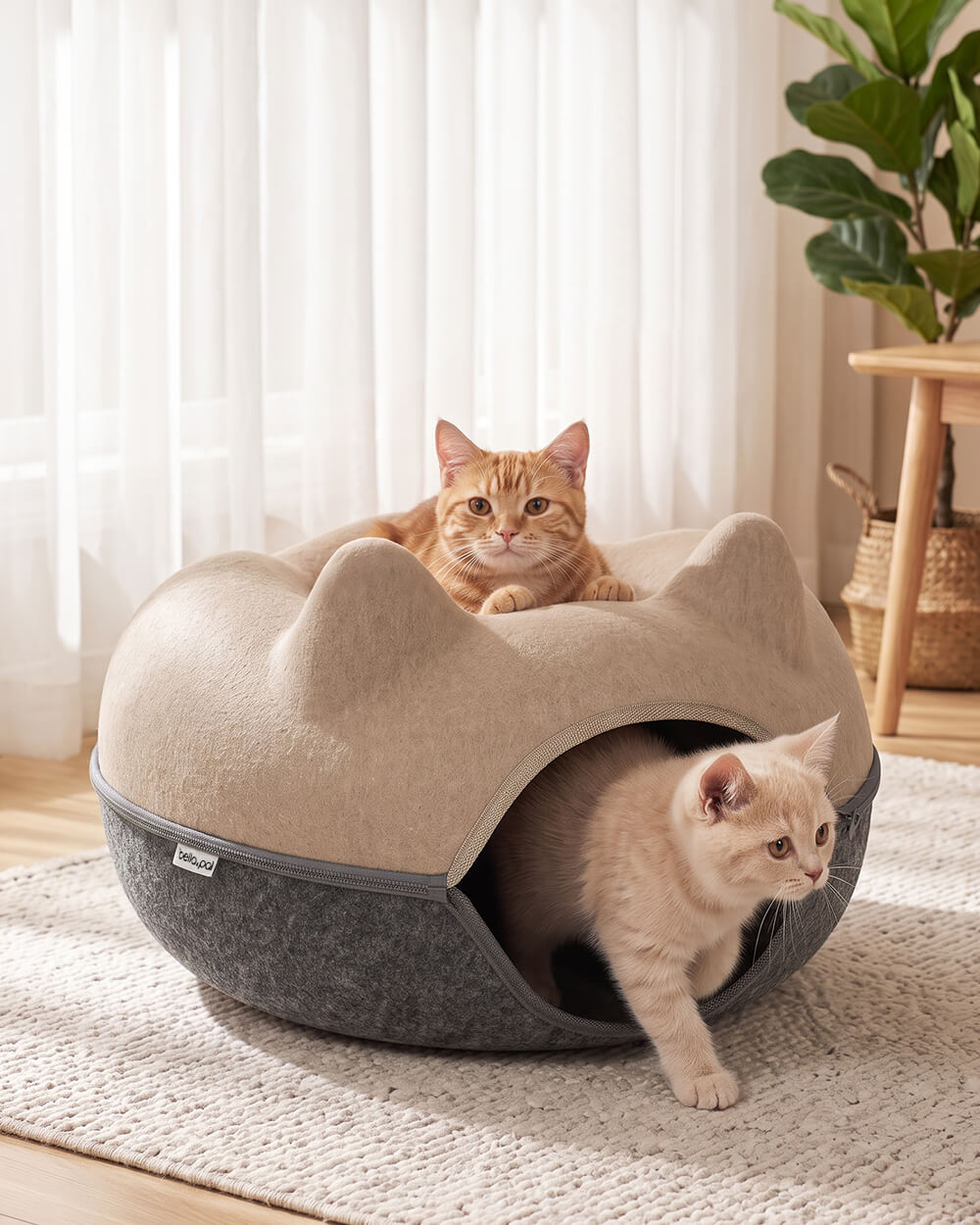 MeowNest 躲貓貓毛氈窩 - 卡其米