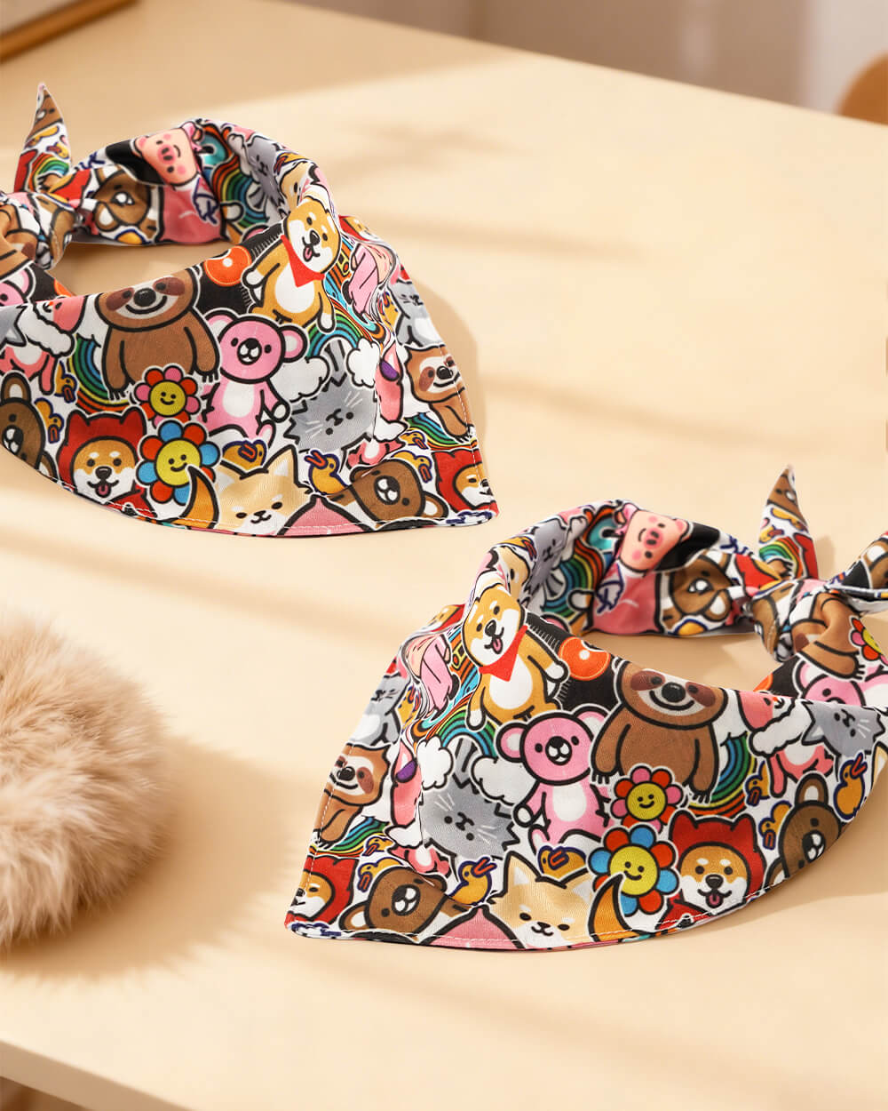 Bella & Pal × PJai & Friends Triangle Dog Bandana - Carnival