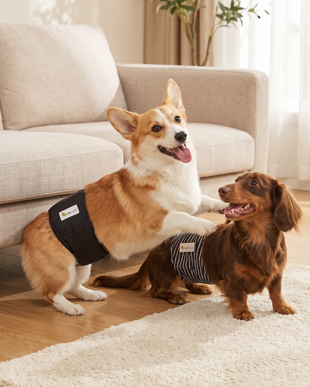 Washable Male Dog Belly Band Set - Wild Earth