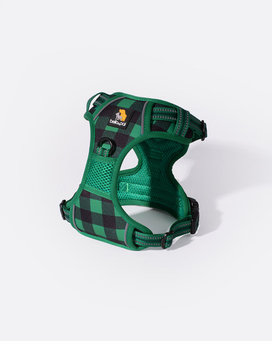 Smart Pro No Pull Dog Harness - Scottish Style Green Grid